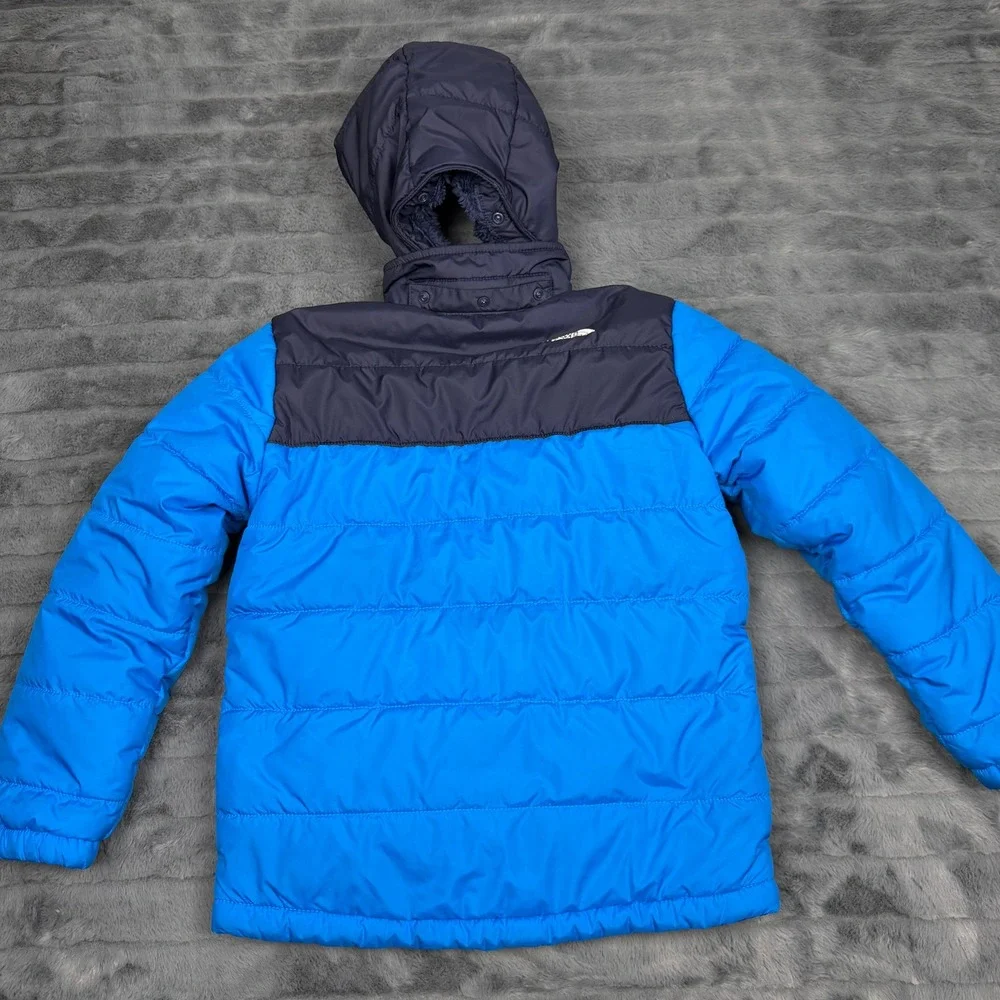 The North Face Boys Reversible Mount Chimborazo Jacket Blue Navy Size M 10/12